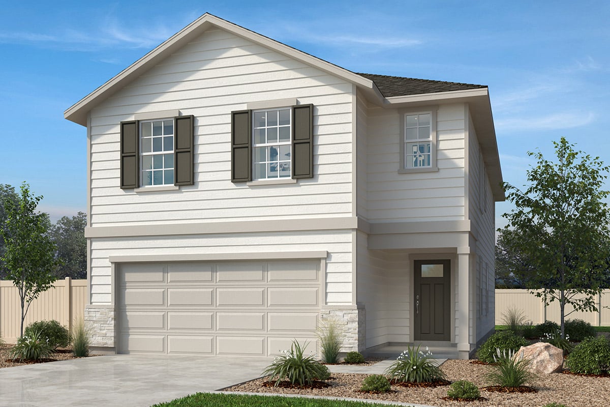 Exterior A with optional stone