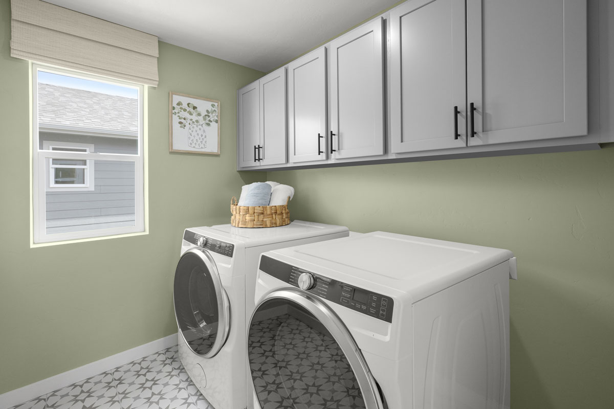 Dedicated laundry room