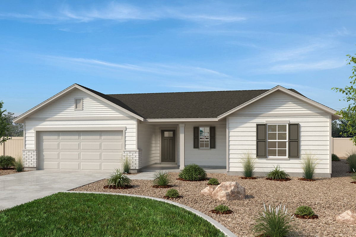 Exterior A with optional stone