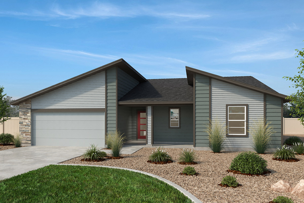 Exterior D with optional stone