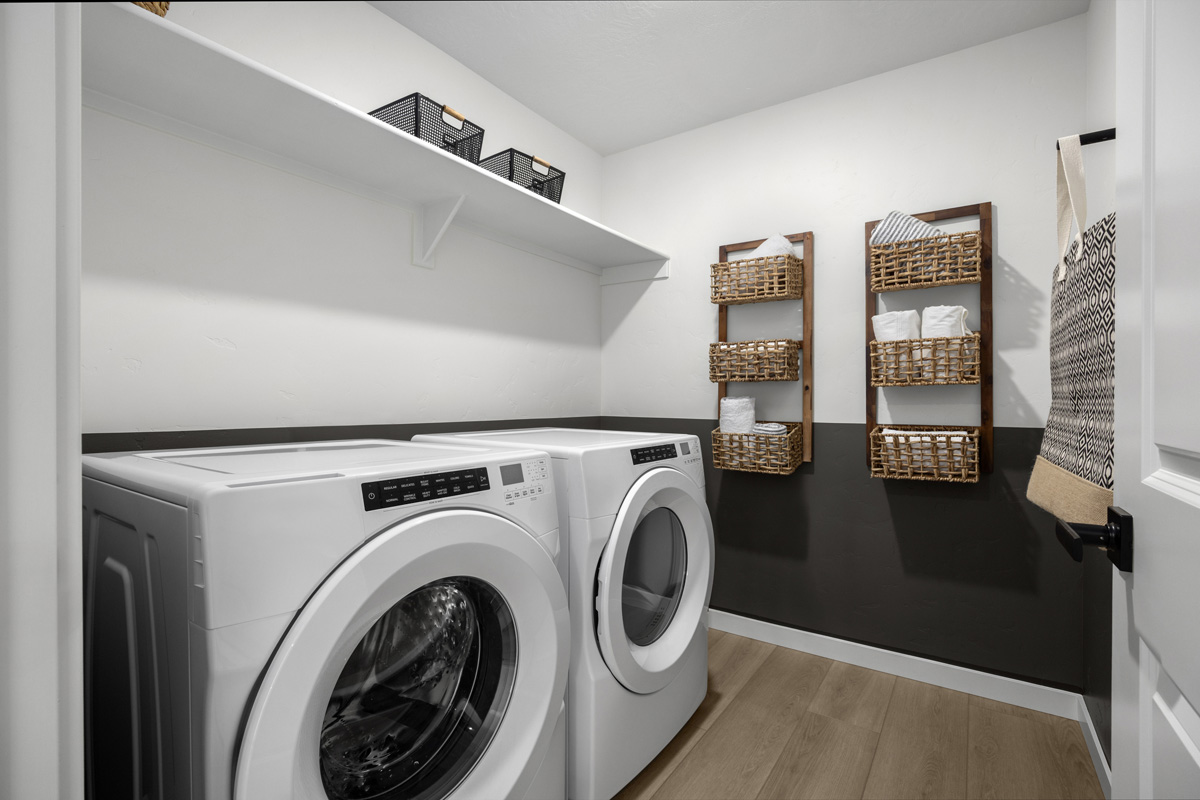 Upstairs laundry room