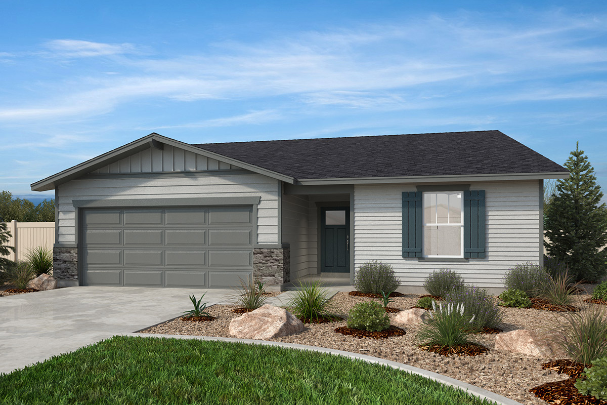 Exterior B with optional stone