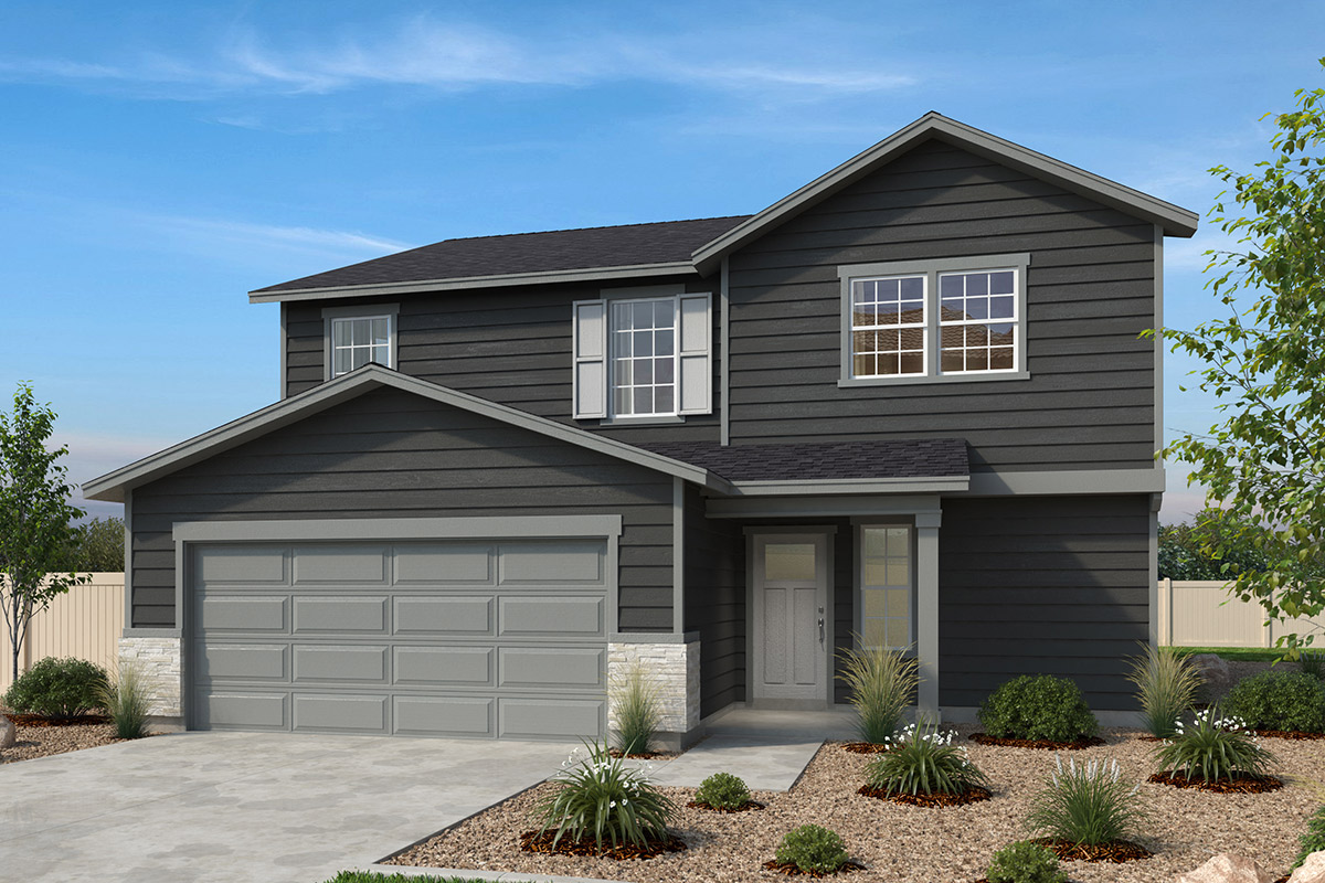 Exterior A with optional stone