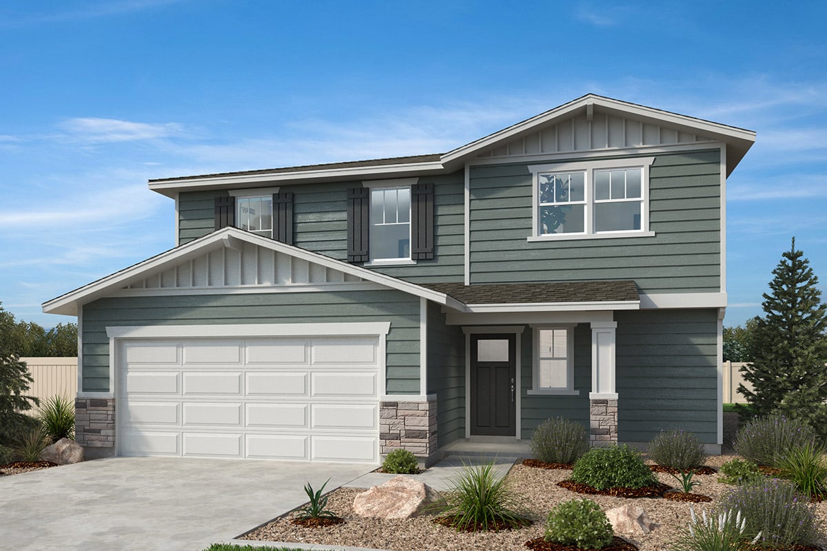 Exterior B with optional stone