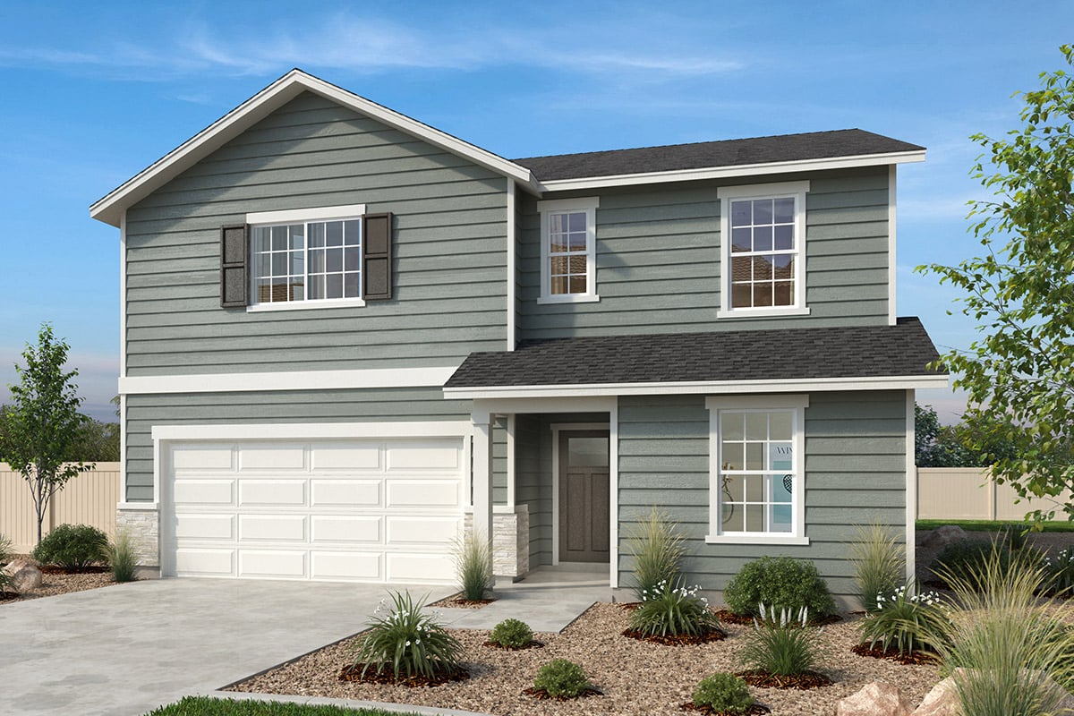 Exterior A with optional stone