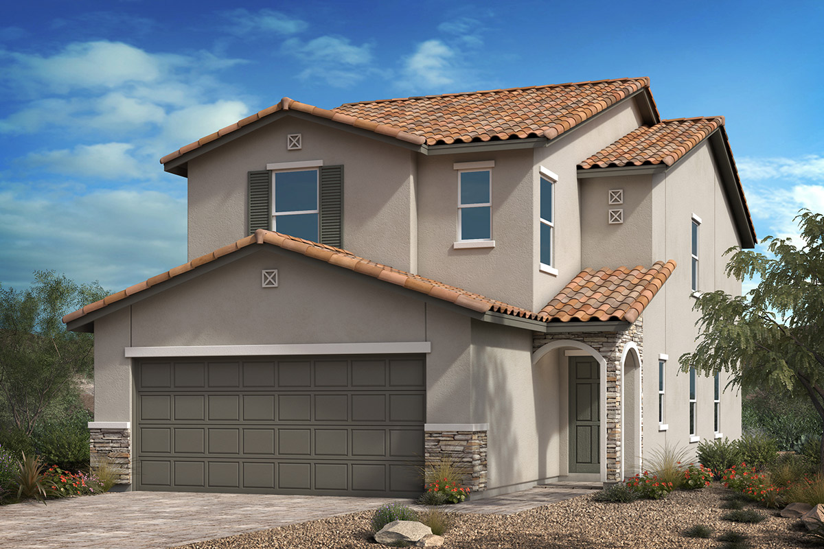 Plan 2124 Exterior B with Optional Stone