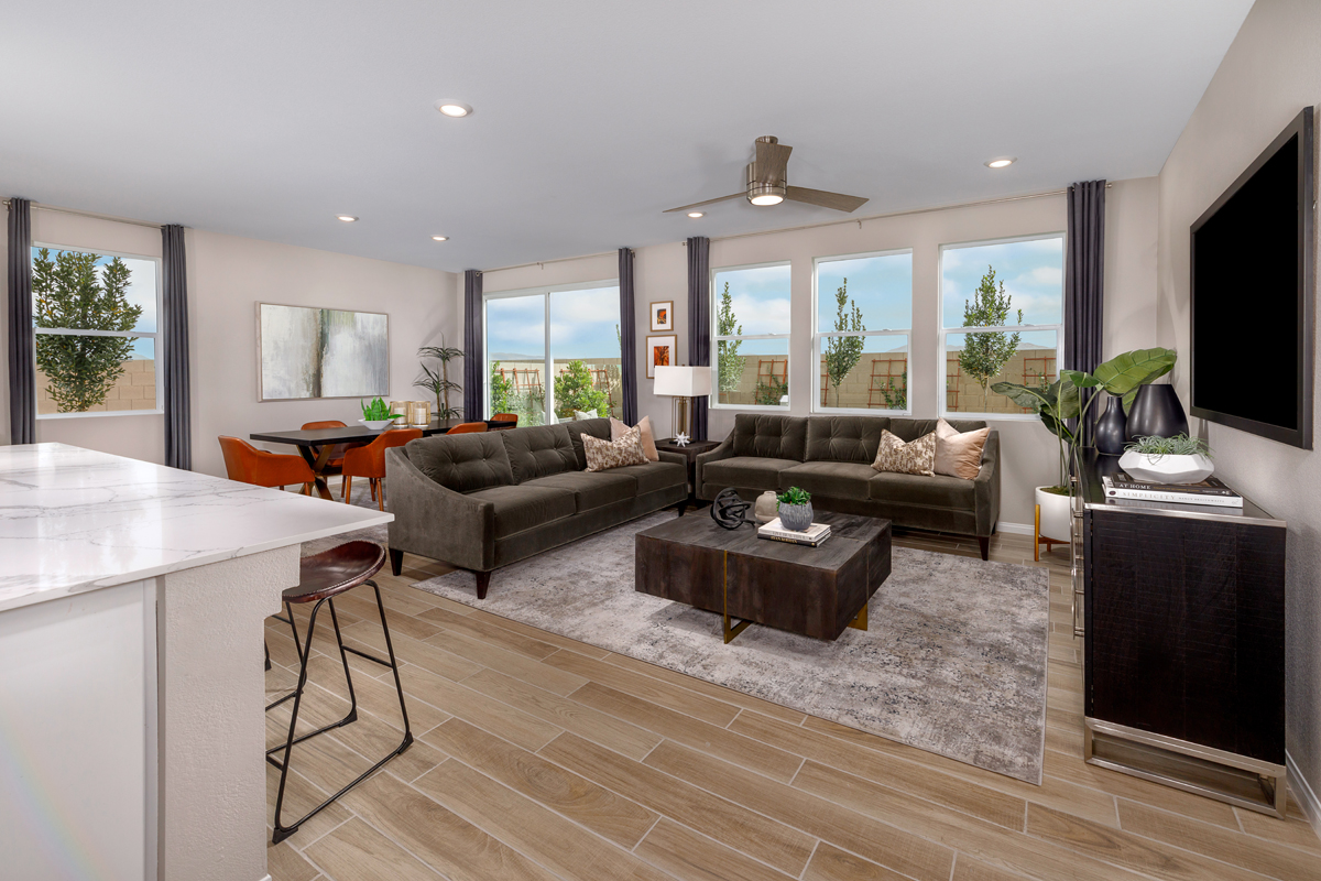 New Homes in Las Vegas, NV - Creekstone Plan 2469 Great Room