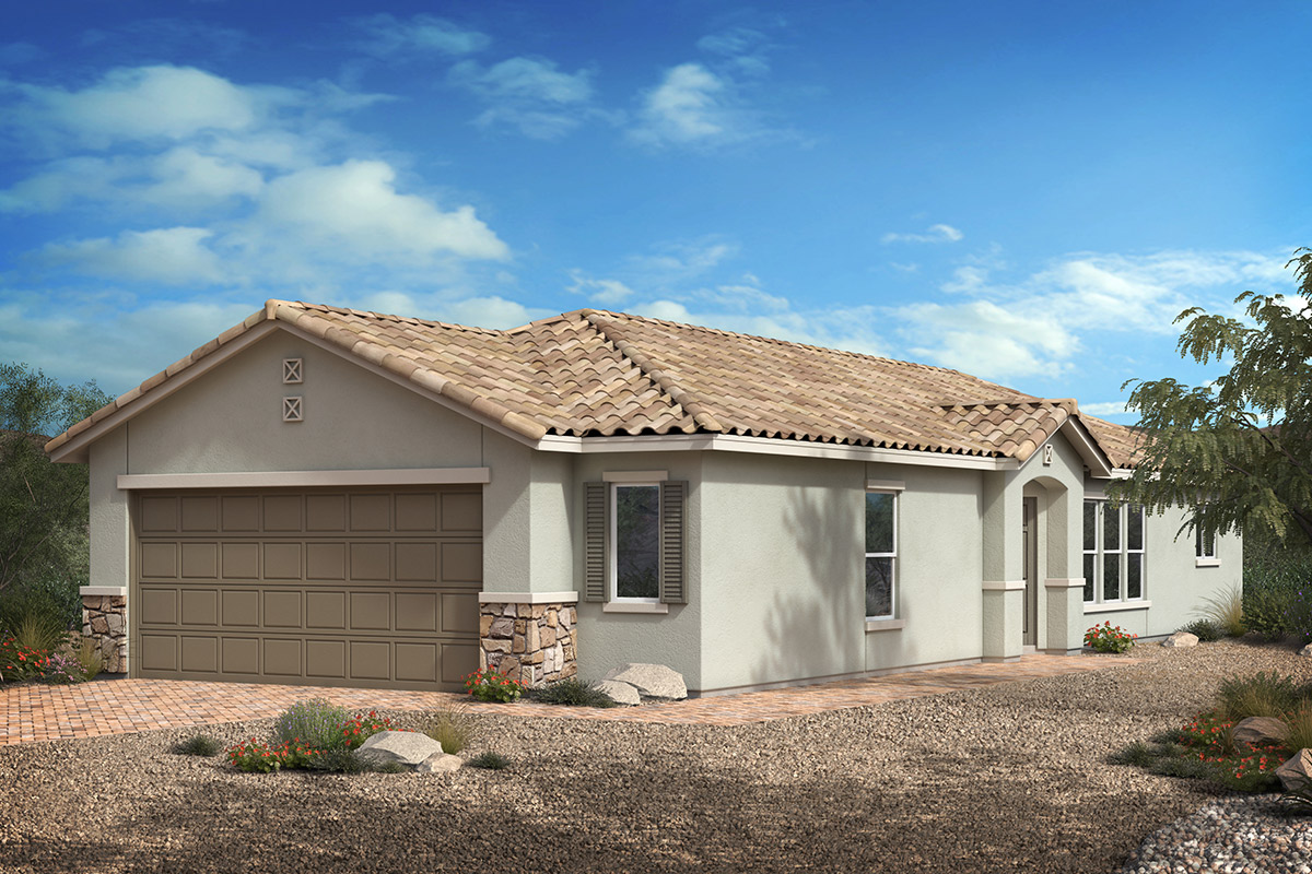 Exterior B with optional stone