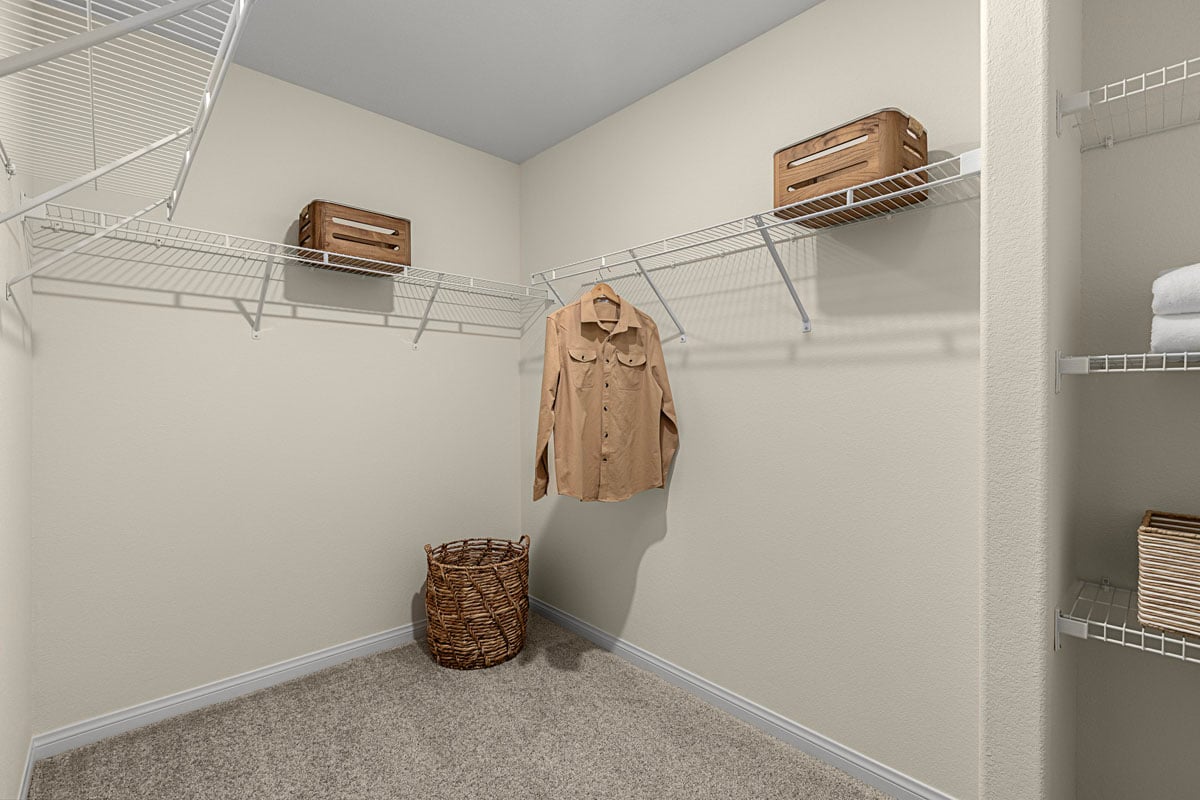 Primary walk-in closet