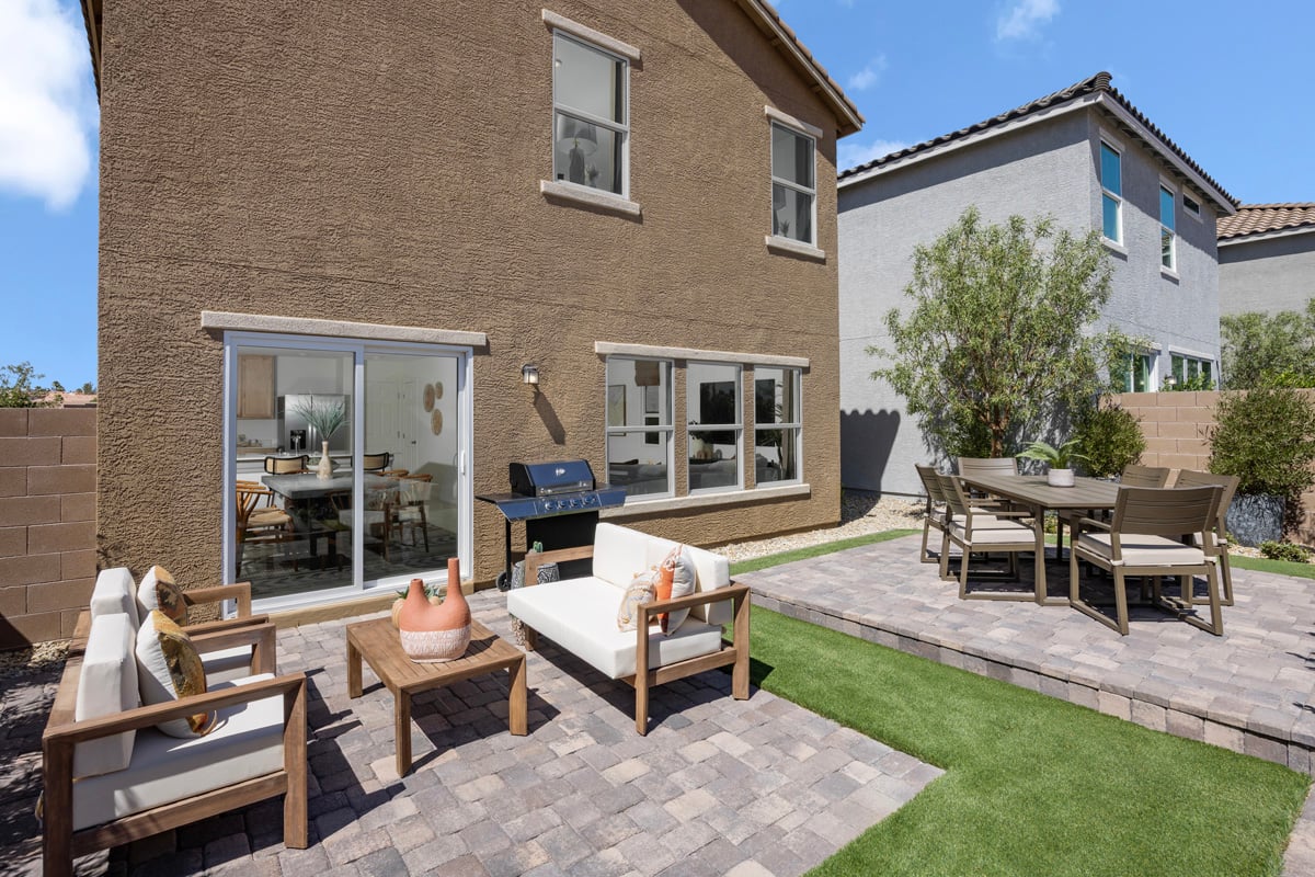 Private backyard