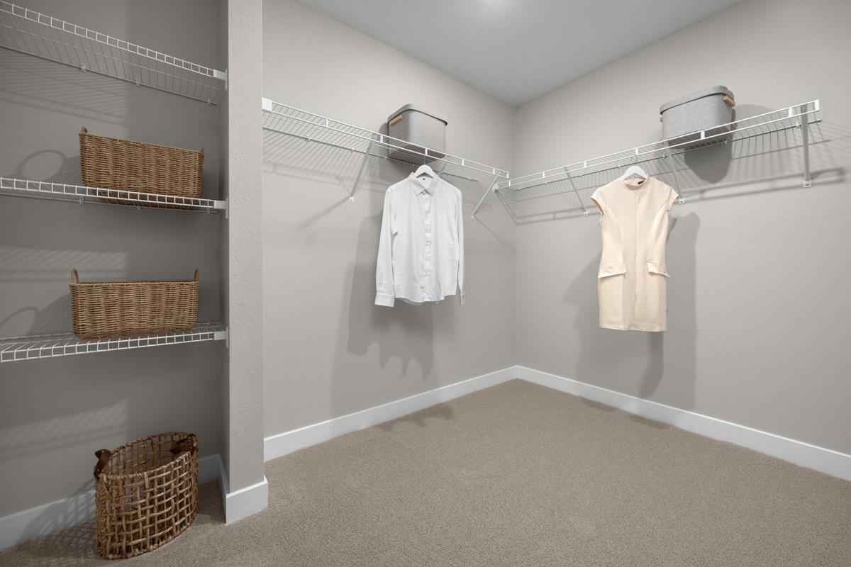 Primary walk-in closet