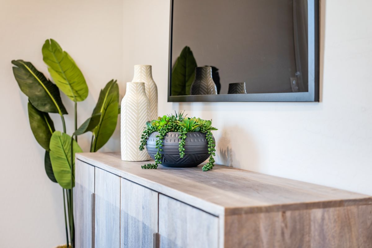 Entertainment area at loft