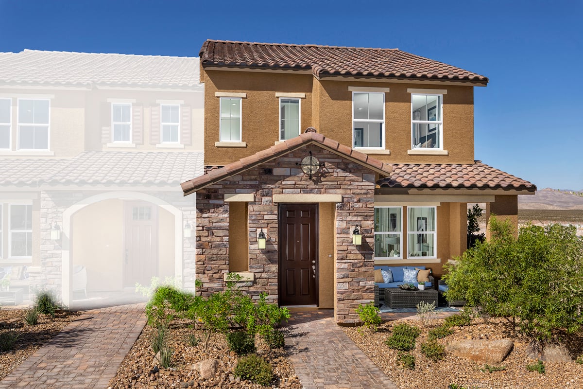 New Homes in 2511 Rofrano Pl., NV - Plan 1809 End Unit Modeled