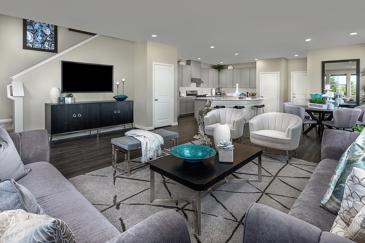 New Homes in Henderson, NV - Groves at Inspirada Plan 1809 End Unit Great Room