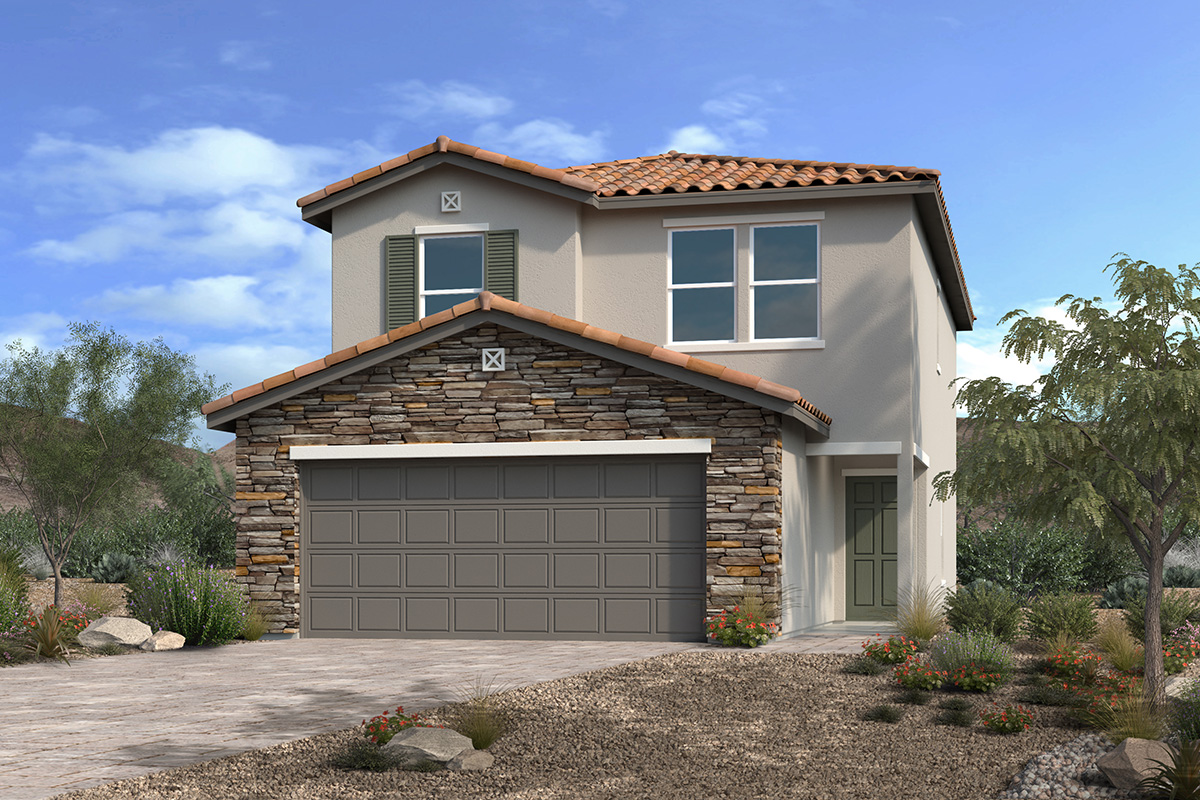 Exterior B with optional stone