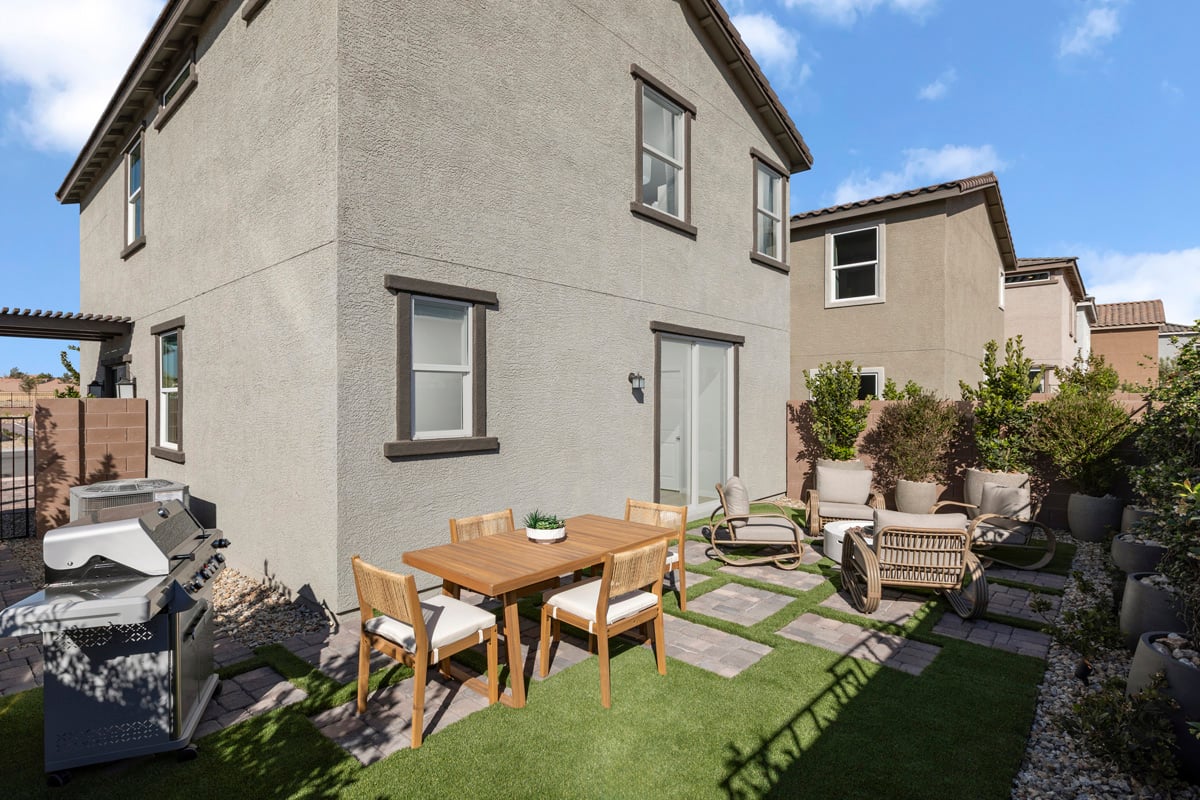 Private backyard