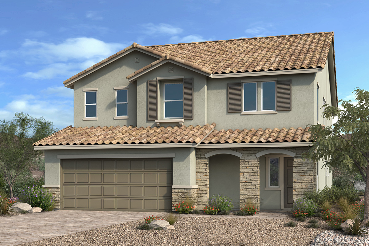 Exterior B with optional stone