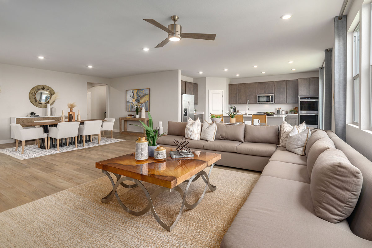 New Homes in Las Vegas, NV - Reserves at Montalado North Plan 3066 Great Room 