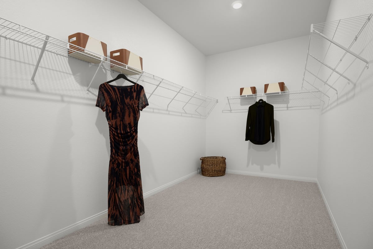 Primary walk-in closet