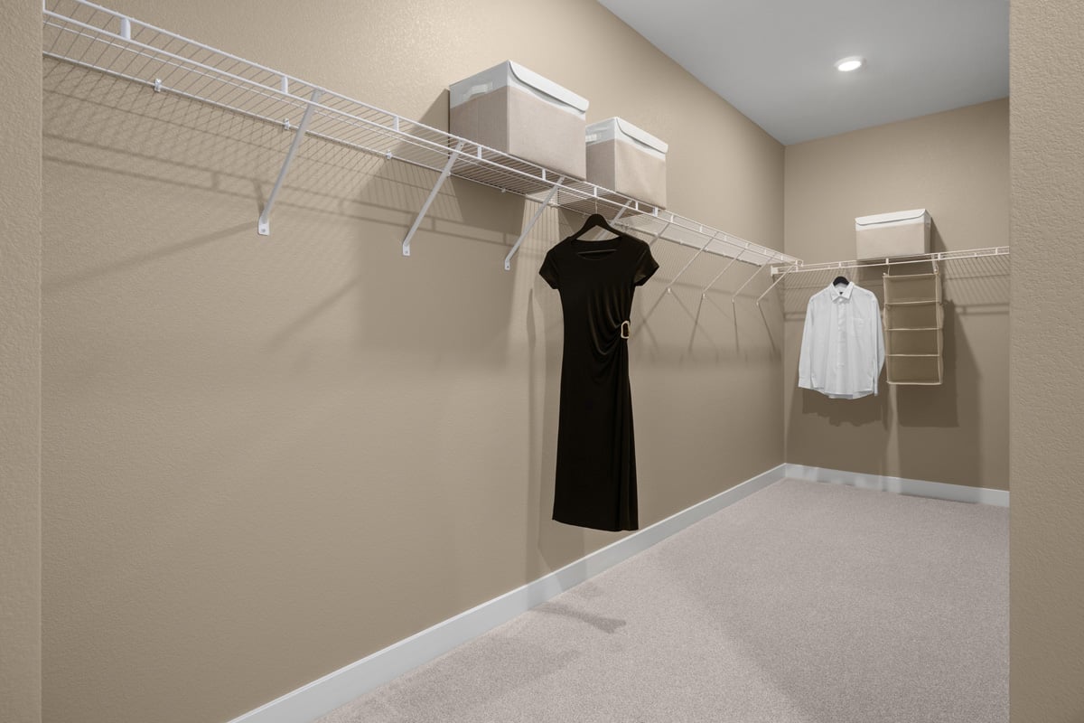 Primary walk-in closet