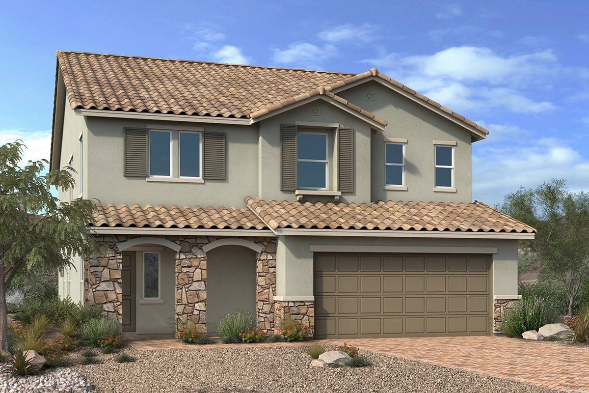 Exterior B with optional stone