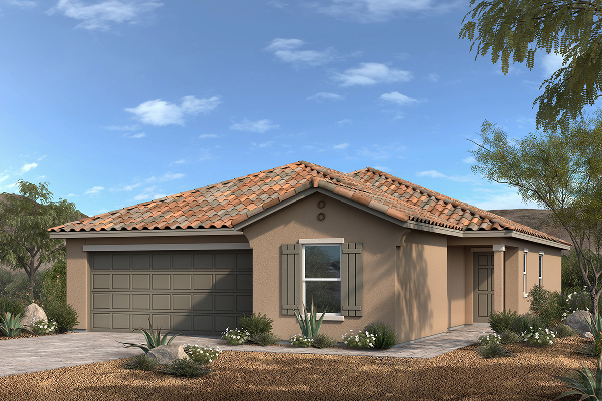 New Homes in Las Vegas, NV - Reserves at Saguaro Ranch Plan 1550 Elevation A