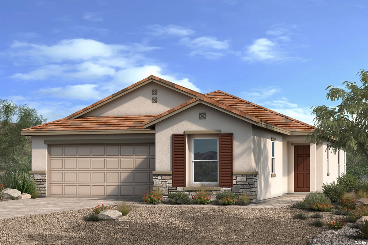 New Homes in Las Vegas, NV - Reserves at Saguaro Ranch Plan 1849 Elevation B