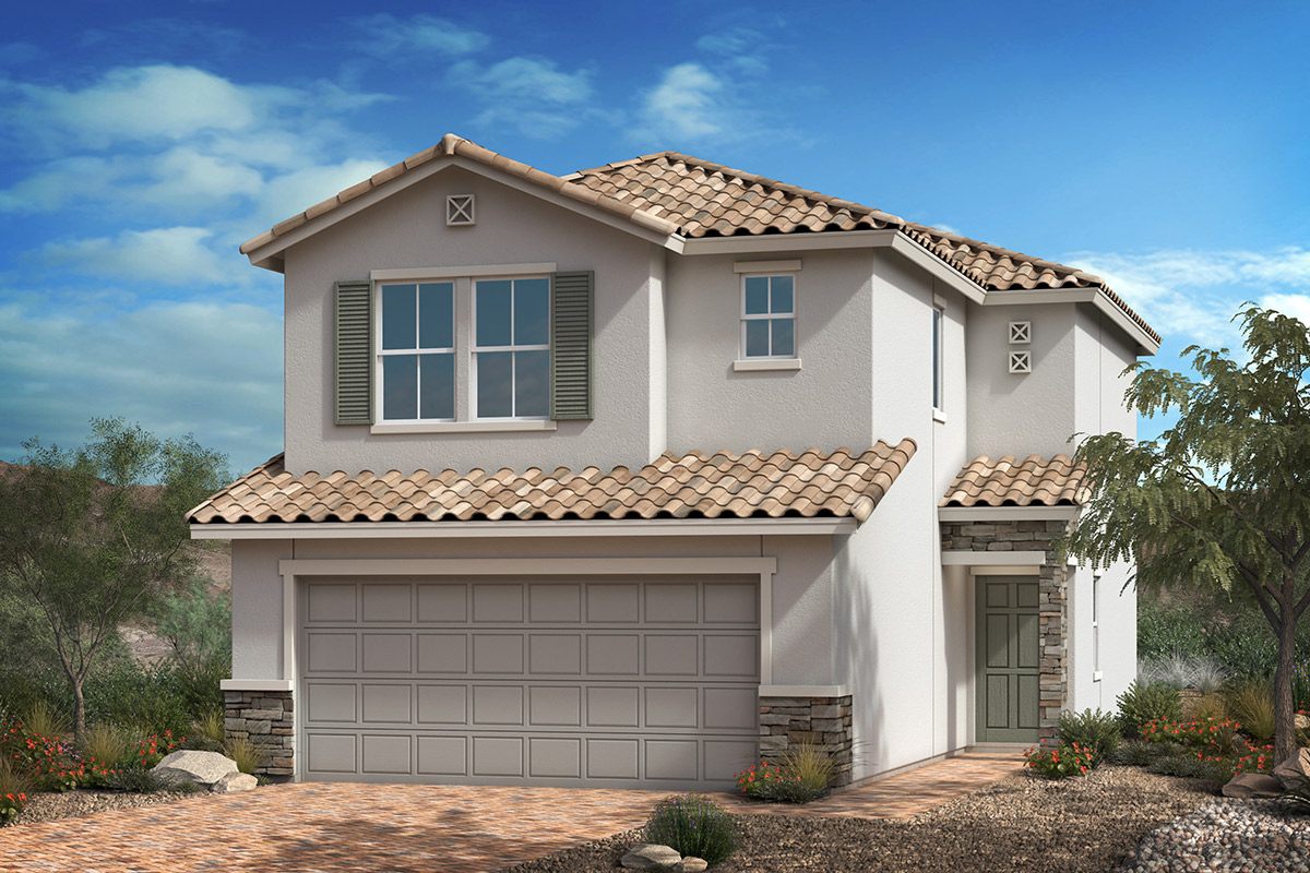 Exterior B with optional stone
