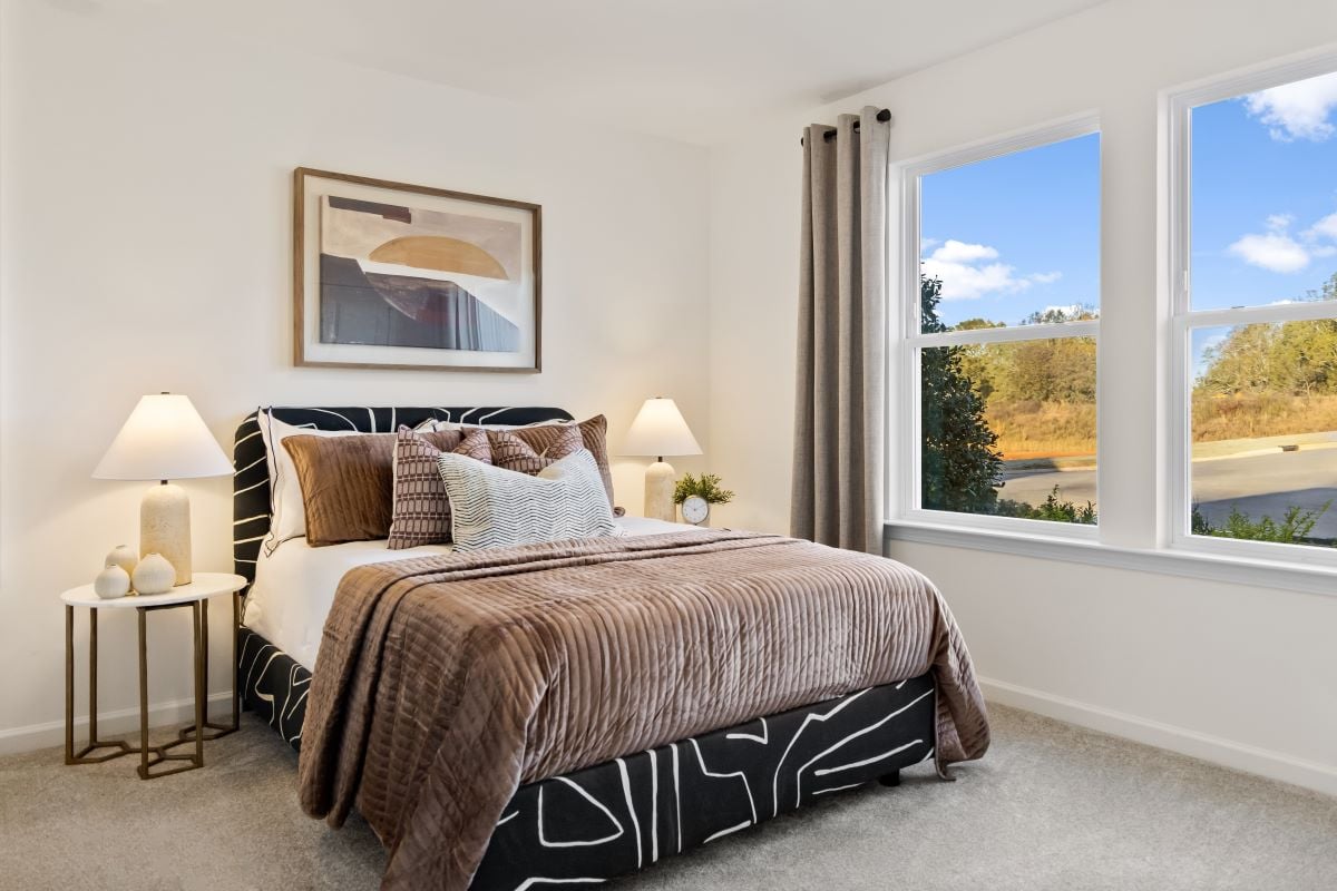 Spacious secondary bedrooms