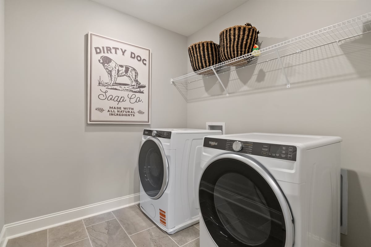 Dedicated laundry room