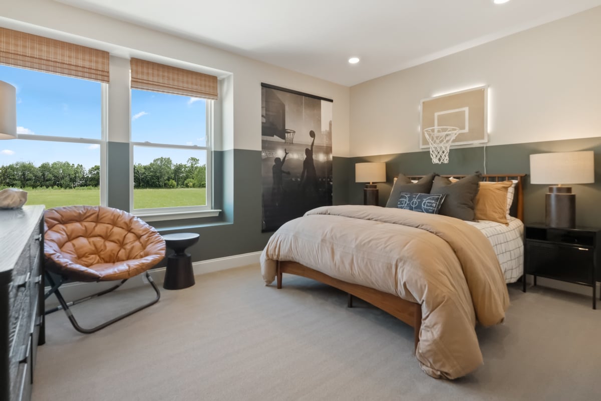 Expansive primary bedroom