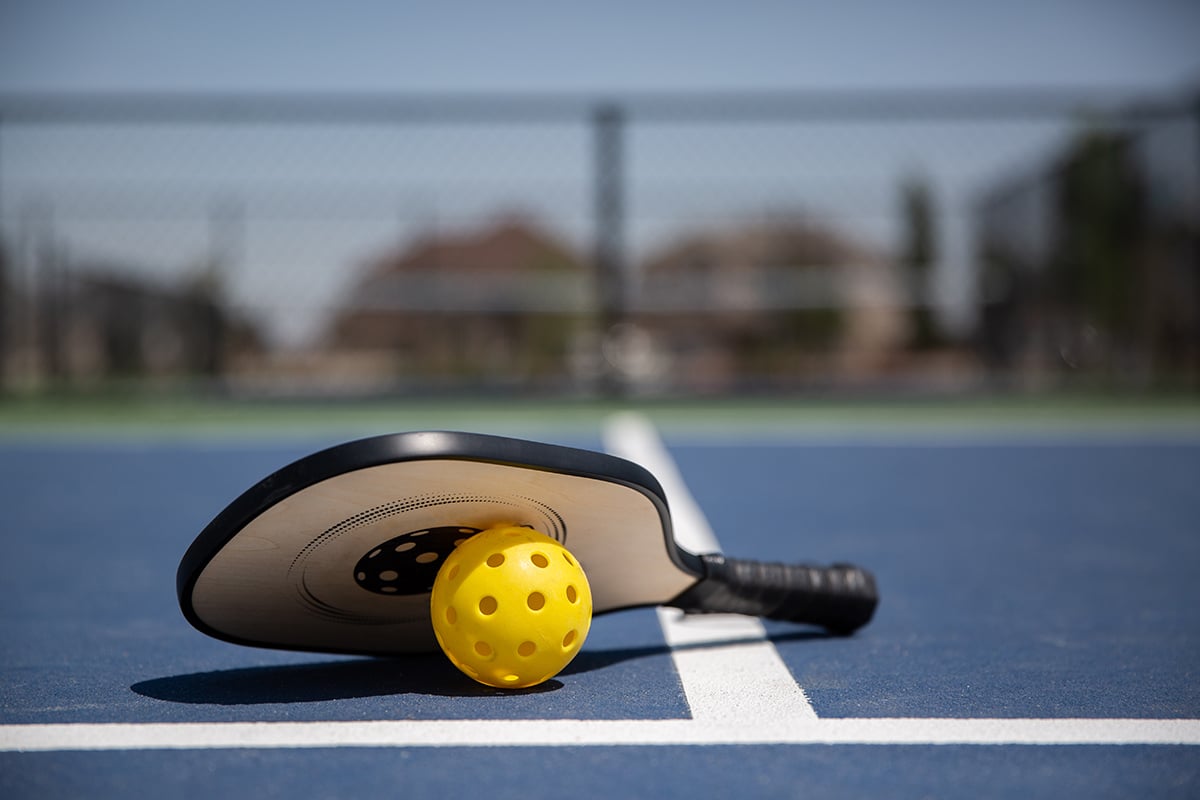 Near pickleball courts