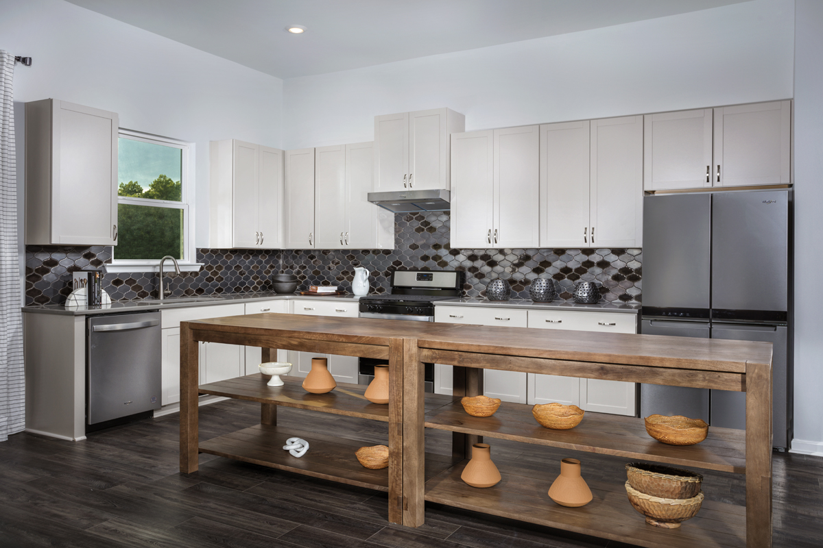 KB model home kitchen in Durham, NC