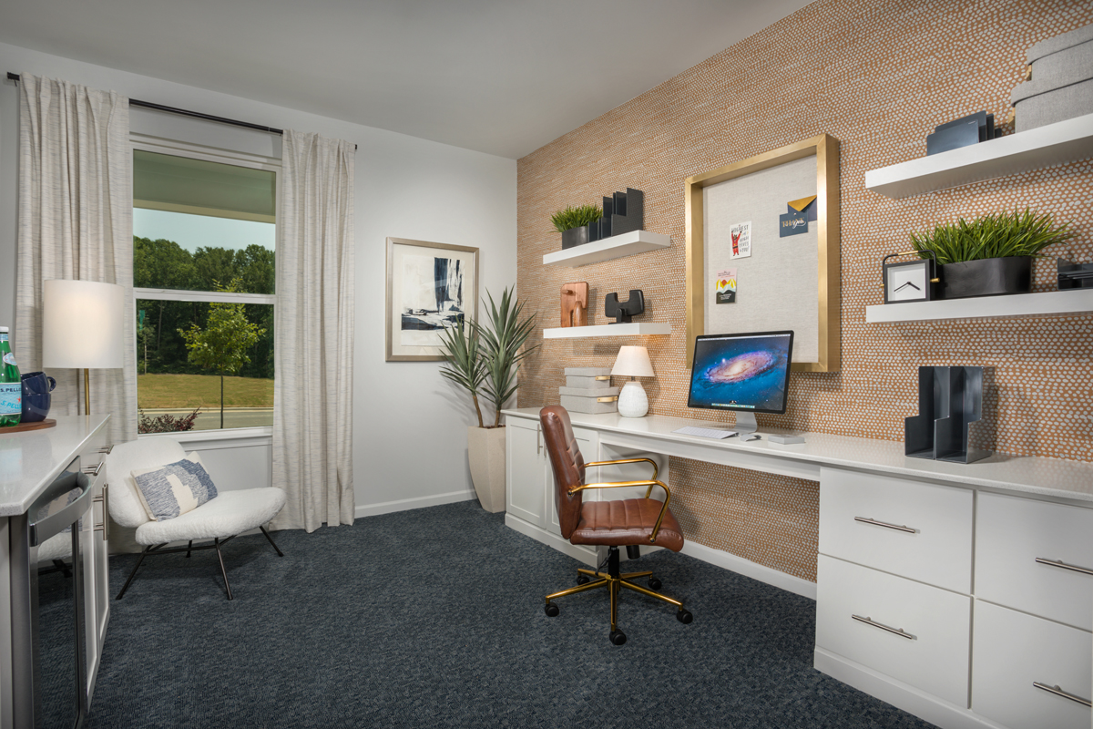 Plan 2338 Home Office as modeled at Harpers Landing