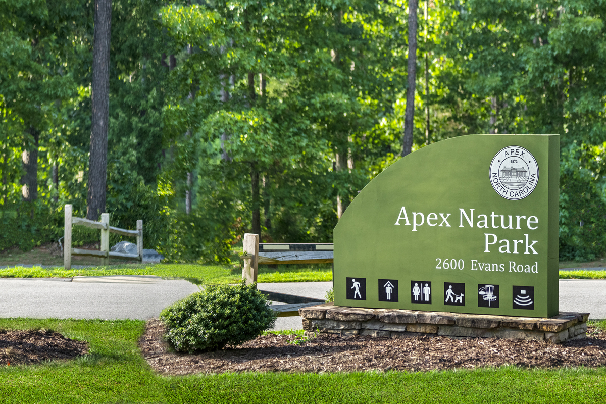 Just a short drive to Apex Nature Park