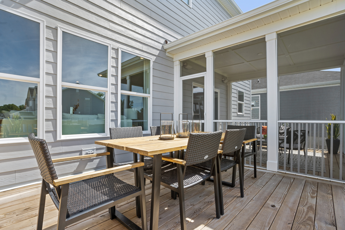 Outside patio dining area