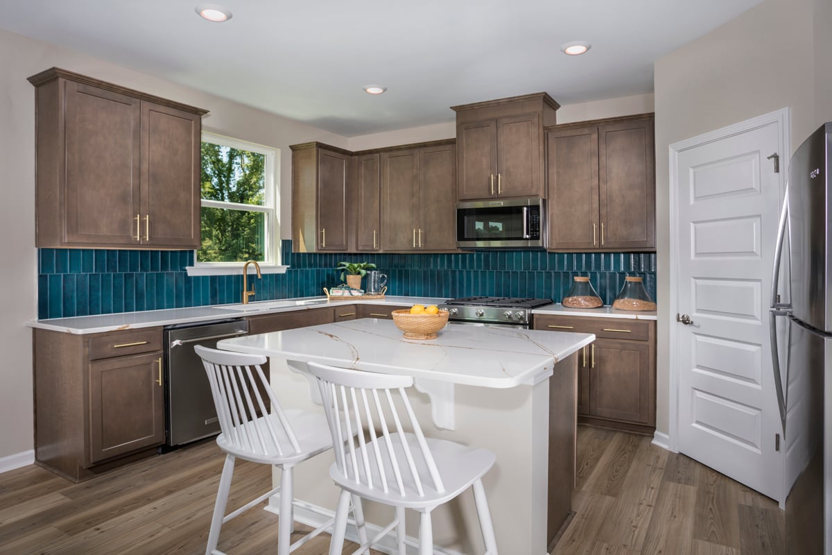 KB model home kitchen in Fuquay-Varina, NC