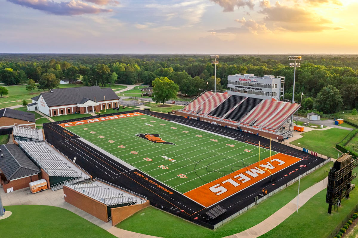 Just a short drive to Barker-Lane Stadium