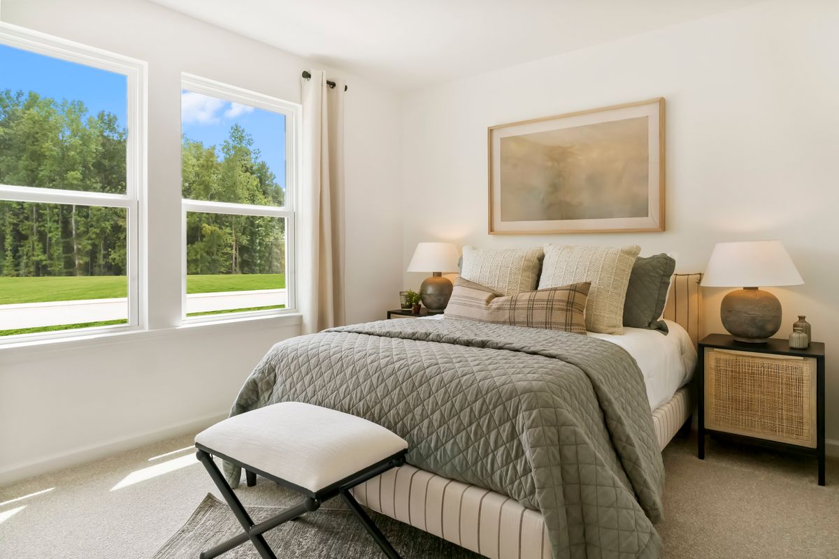 Spacious secondary bedrooms