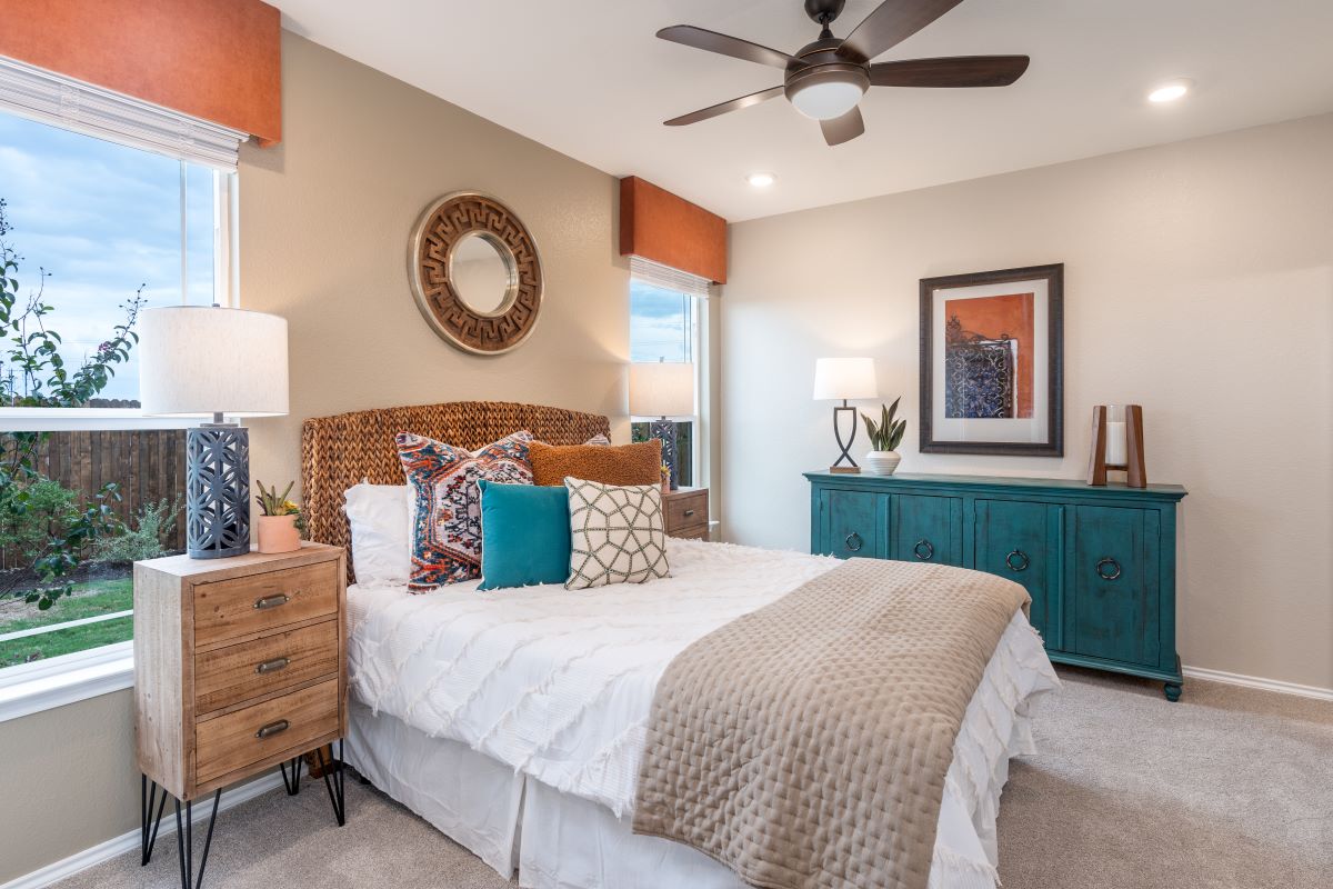 New Homes in Georgetown, TX - Berry Springs Plan 1360 Primary Bedroom 