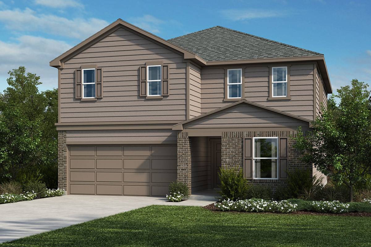 New Homes in Jarrell, TX - Sonterra - Cool Water Plan 2411 Elevation A