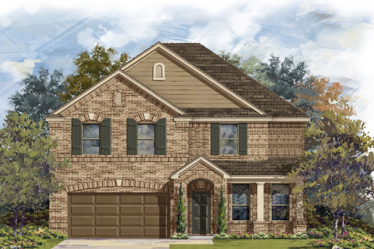 New Homes in Manor, TX - EastVillage - Classic Collection Plan 3125 Elevation B