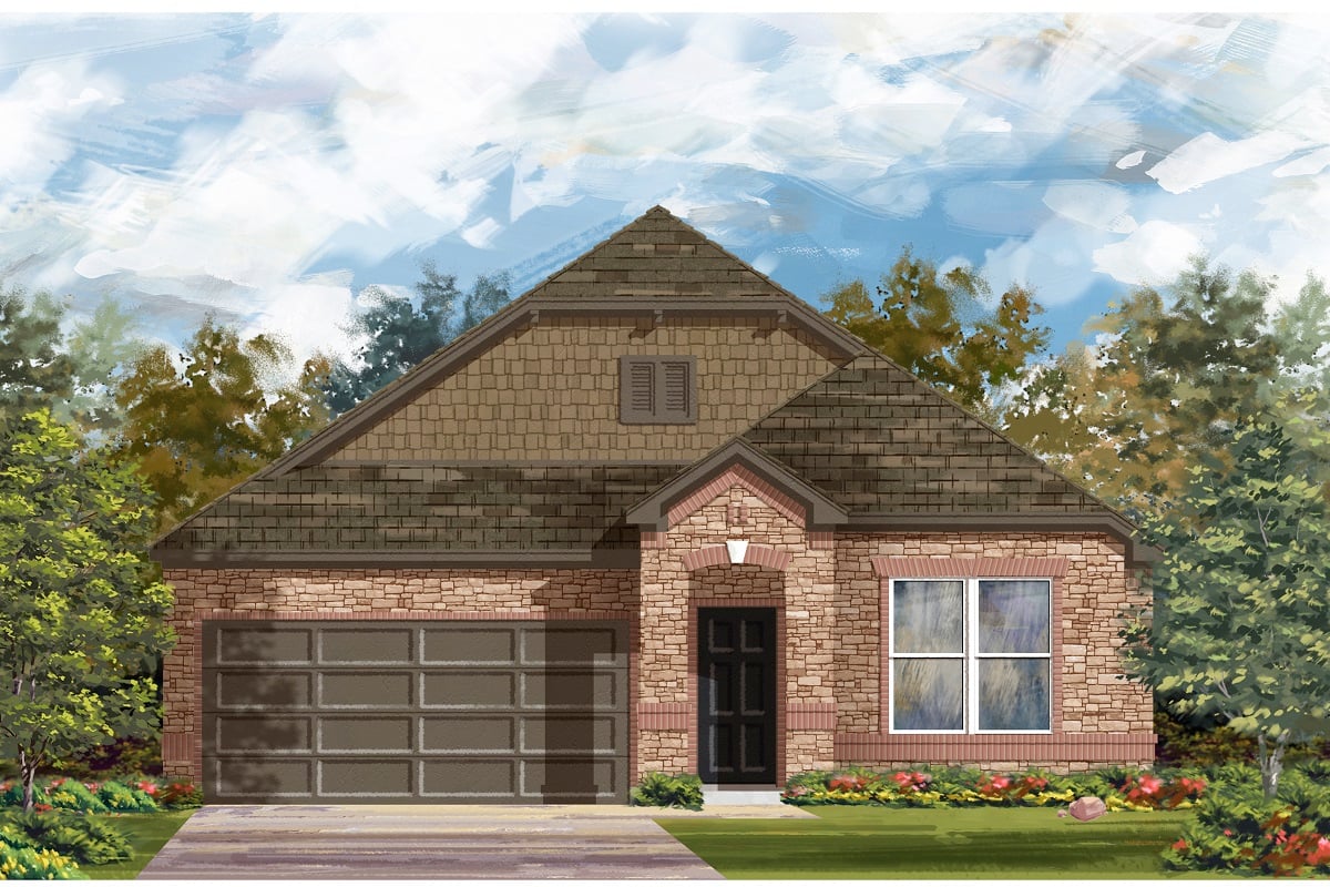 New Homes in 18625 Golden Eagle Way (County Line Rd. and N Ave. C), TX - Plan 1491