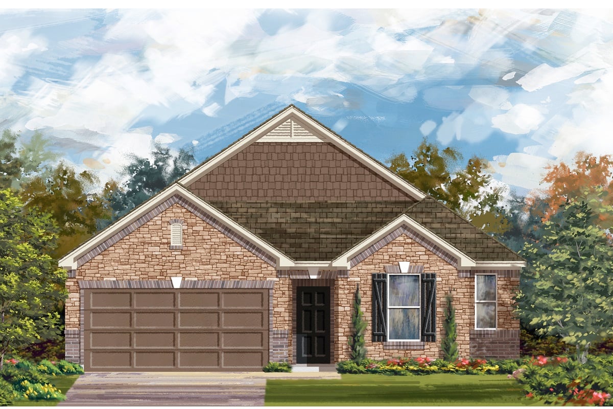 New Homes in Round Rock, TX - Salerno - Hallmark Collection Plan 2382 Elevation C