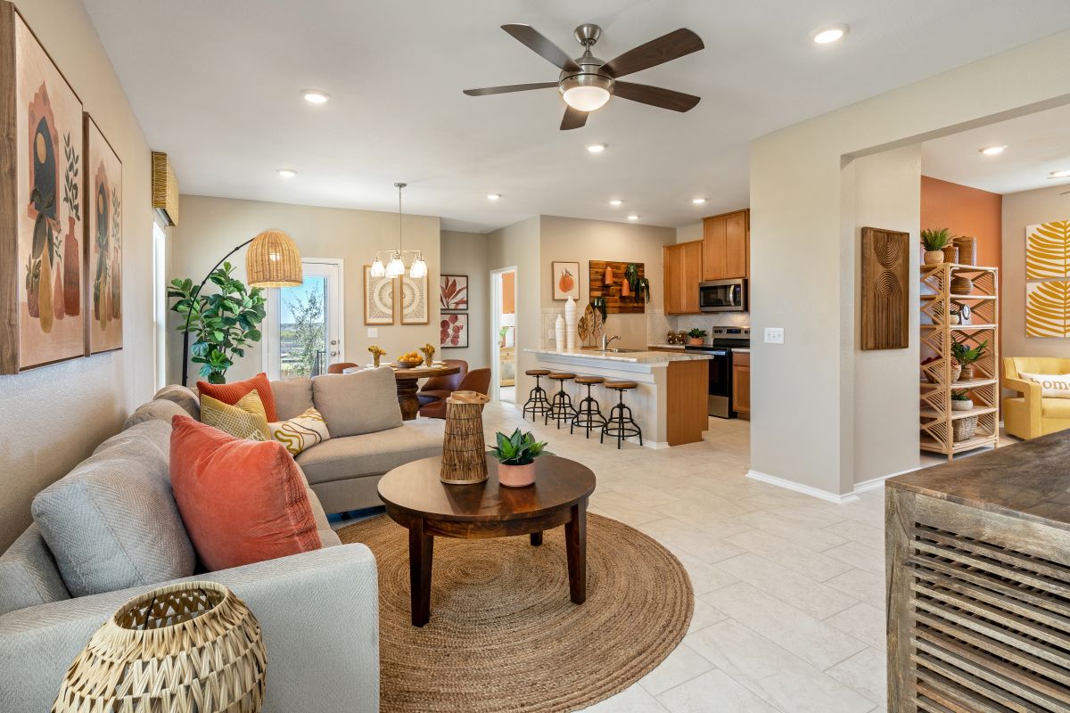 New Homes in Austin, TX - Villas at McKinney Crossing Plan 1360 Great Room