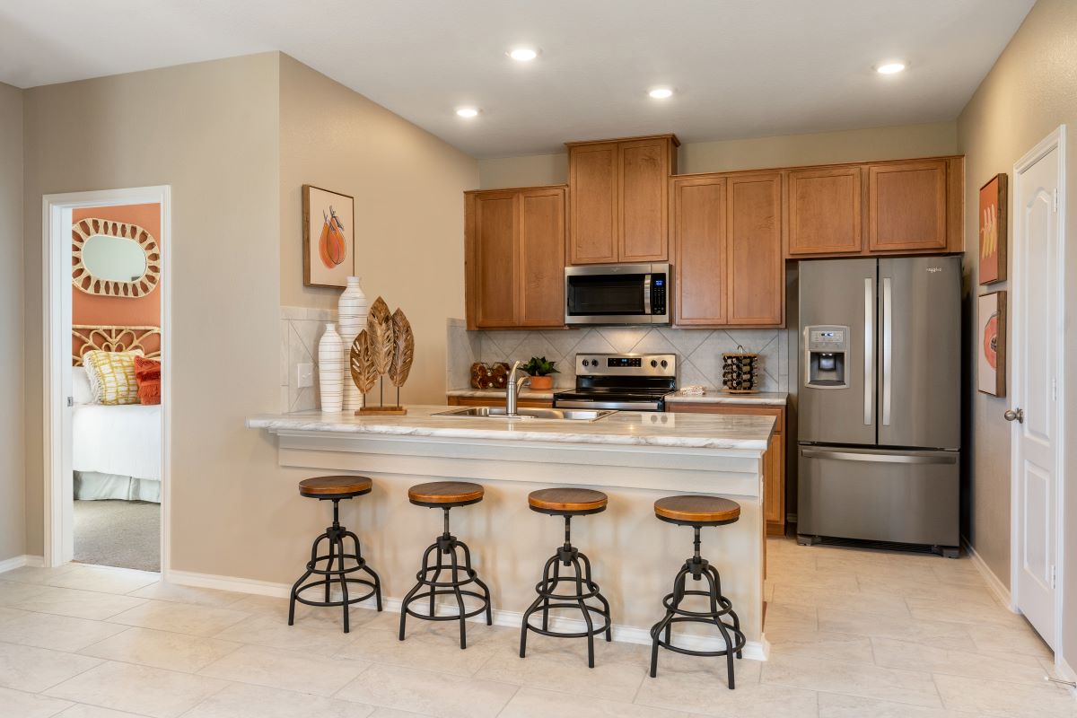 New Homes in Austin, TX - Villas at McKinney Crossing Plan 1360 Kitchen