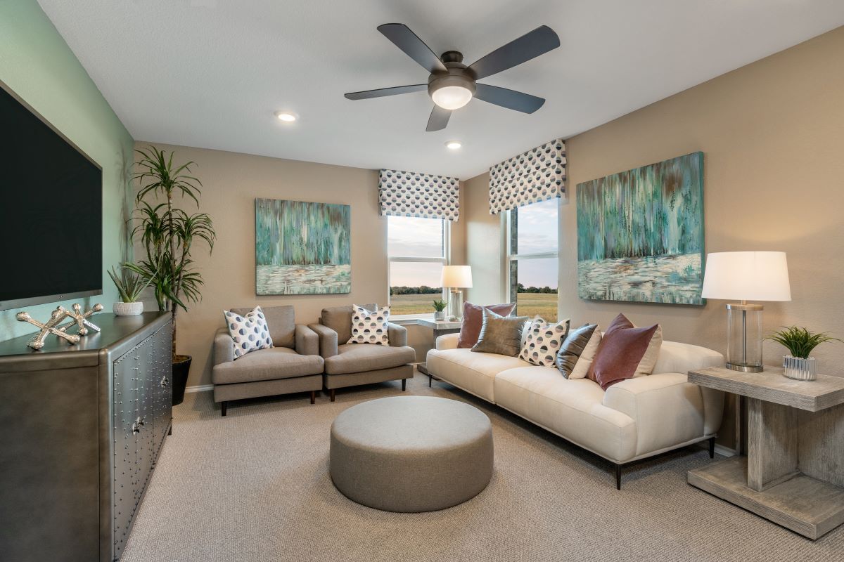 New Homes in Austin, TX - Villas at McKinney Crossing Plan 1908 Game Room