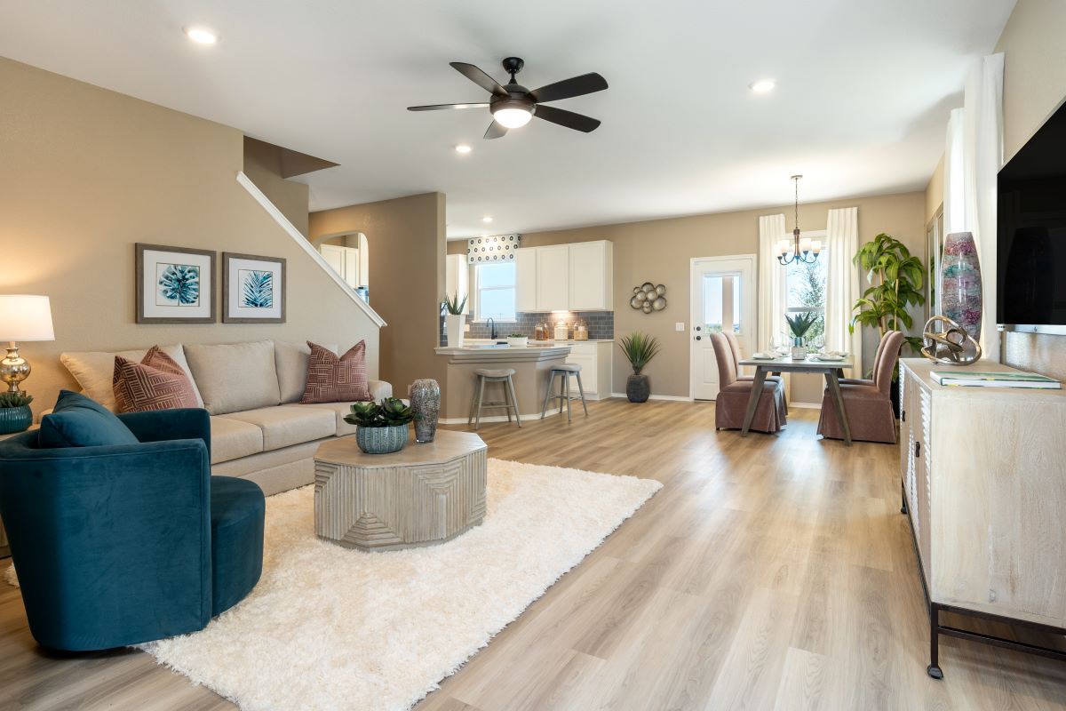 New Homes in Austin, TX - Villas at McKinney Crossing Plan 1908 Great Room