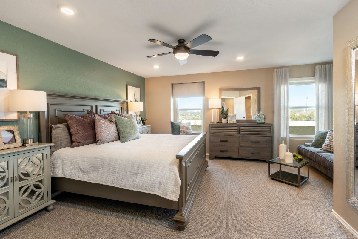 New Homes in Austin, TX - Villas at McKinney Crossing Plan 1908 Primary Bedroom