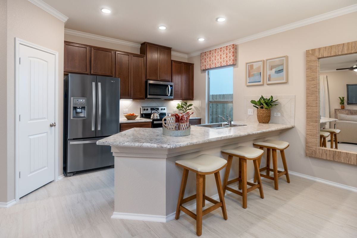 New Homes in Georgetown, TX - Berry Springs Plan 1315 Kitchen